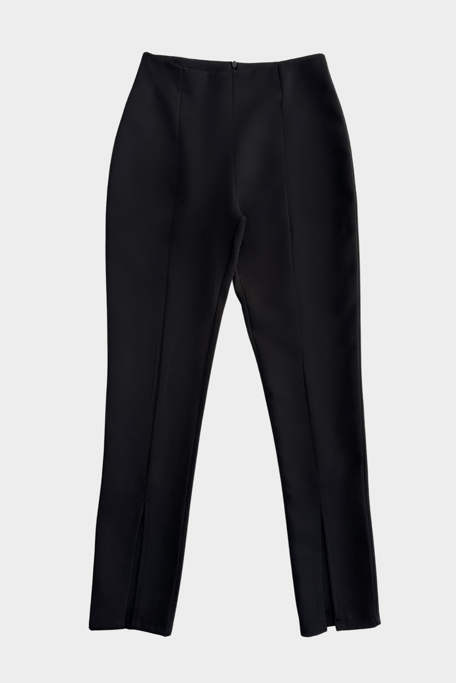 HIGH WAIST TROUSER WITH FRONT HEM SPLIT